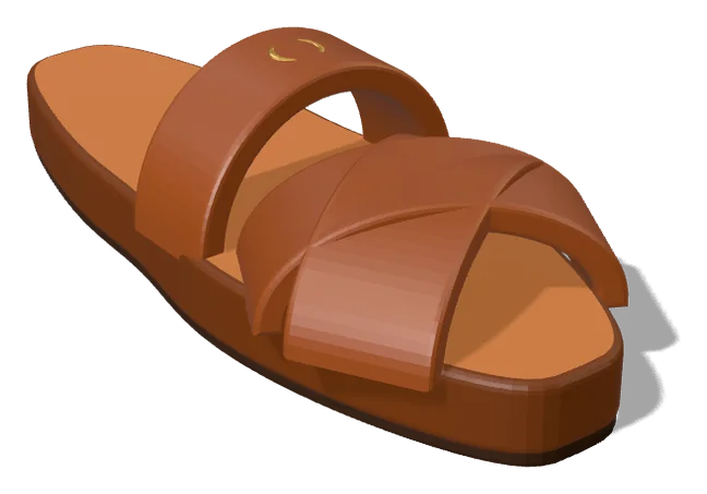 Sandale en cuir